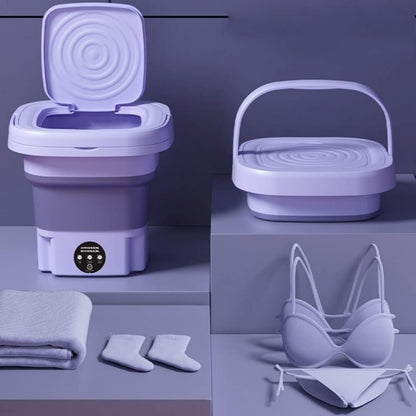 ✨ Portable Mini Folding Washing Machine – Smart, Compact &amp; Travel-Friendly