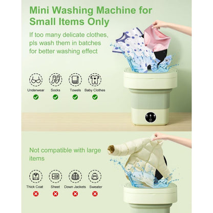 ✨ Portable Mini Folding Washing Machine – Smart, Compact &amp; Travel-Friendly