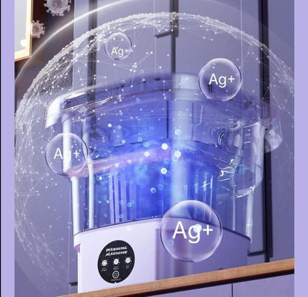 ✨ Portable Mini Folding Washing Machine – Smart, Compact &amp; Travel-Friendly