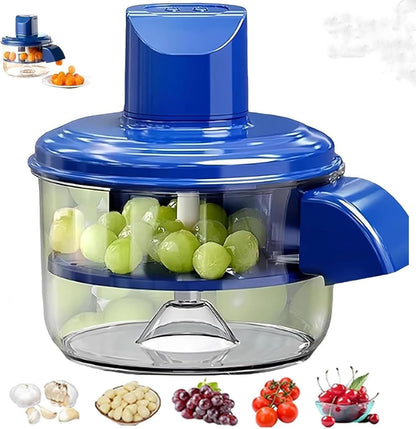 🌀 Multi-Purpose Manual Food Chopper | Quick & Easy Cutting Tool 🔪